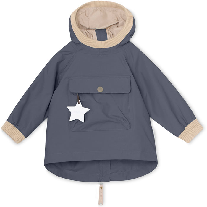 Mini A Ture Baby Vito anorak - Ombre Blue - KØB ONLINE