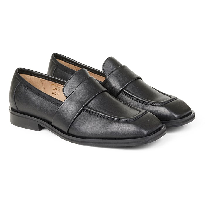 Angulus Dame Tunit Loafers Black KØb Online