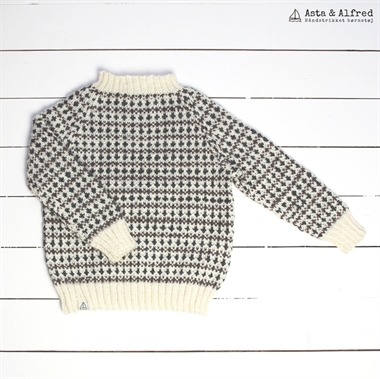 Islandsk sweater børn - Brun - KØB